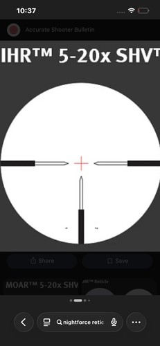 Nightforce shv 14x56 rifle - 4-14x56,