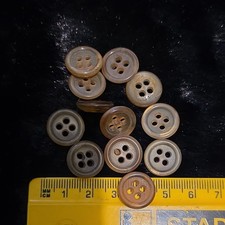 Lot 12 X 15mm Vintage Pale