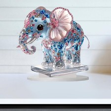 2D Desktop Figurine Decor Decoration Cute Art Gifts Elephant ornament Acrylic