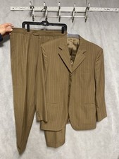 Bespoke Suit Men 40R Brown