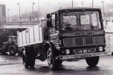 B/W PHOTO: HUNT BROTHERS & WITHERS & SONS AEC MERCURY 4 WHEEL DROPSIDE TIPPER