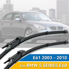 Front Wiper Blades For BMW 5 Series E60 Saloon March 2003 through to 2010 520d 