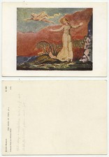 01732 - William Blake: The Book of Thell, pl. 4 - Vintage Postcard