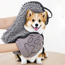 Dog Towel Cleaning Scrubber Super Dry Quick Absorbent Pet Drying Dog Mitt Washab