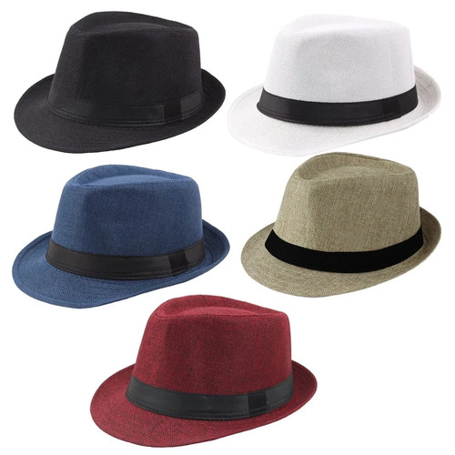 Mens fedora hat trilby summer - mens,