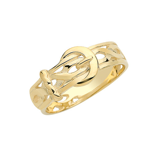 Buckle ring 9ct - 9ct, carat