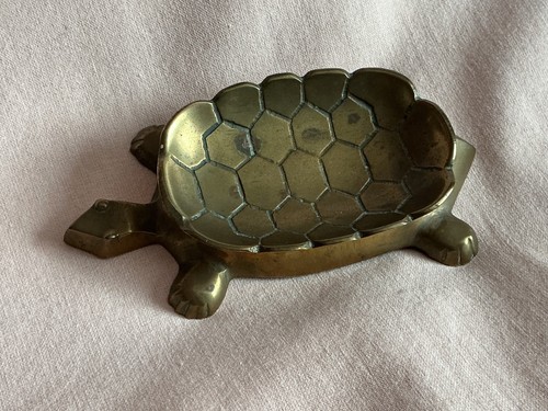Vintage brass small tortoise - vintage,