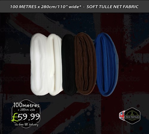 100 metres tulle fabric - ,