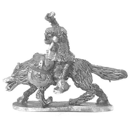Orc wolf rider musician 28mm - rider,,
