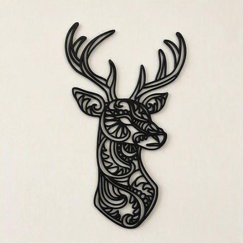 Stag head wall - stag, deer