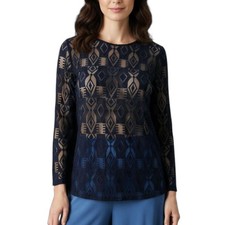 Sessun Long Sleeve Blue Lace