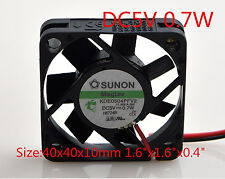 SUNON Cooling Fan 5V 0.7W KDE0504PFV2 4cm 4010 40mmx40mmx10mm 1.6"x1.6"x0.4"