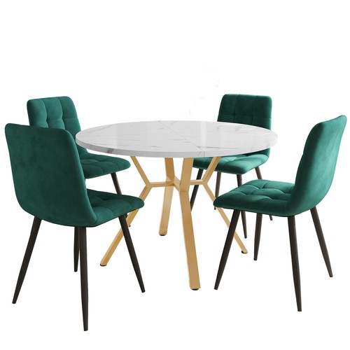 Round kitchen dining table - kitchen,