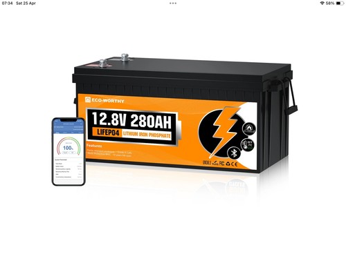 Eco worthy 12v - 280ah, lifepo4