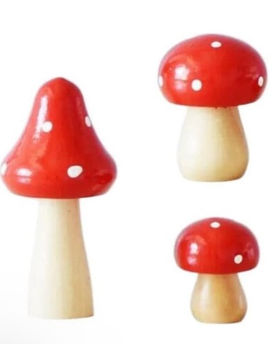 Miniature figurines mushroom - figurines,