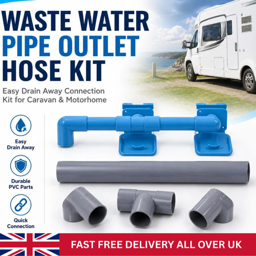 Caravan waste water - caravan, outlet