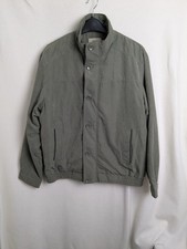 EWM mens size medium green casual jacket elastic waist classic