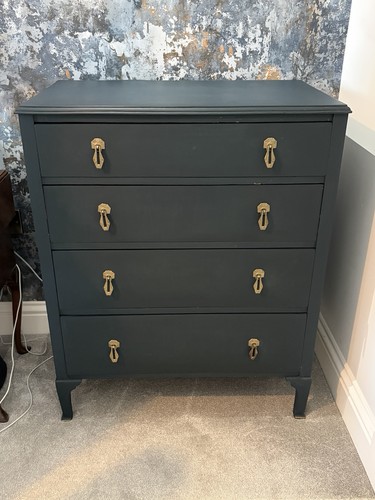 Vintage painted chest - painted, of