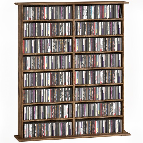 Homcom storage unit dvd - cd,
