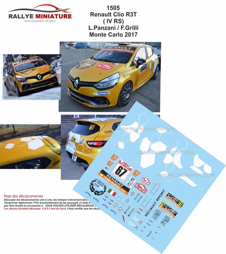 Decals ref 1505 renault - decals,