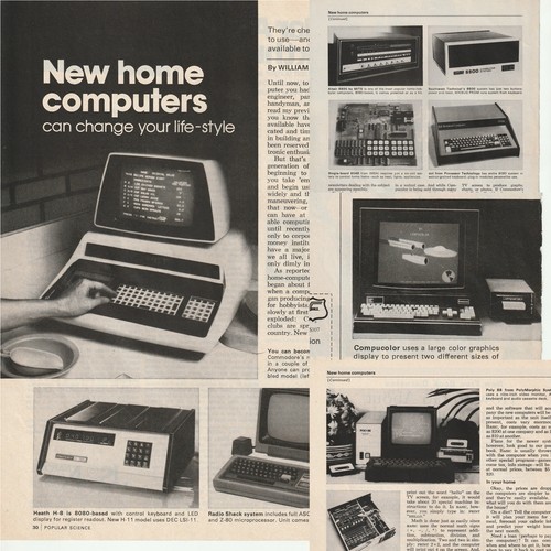 Vtg 1977 new home computers - 1977,