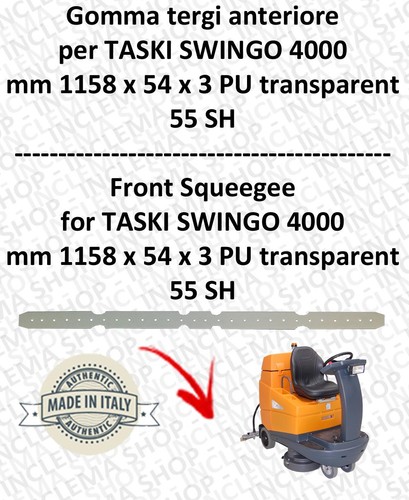 Front squeegee rubber for - front,