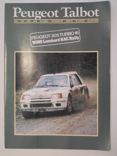 Peugeot talbot range 1985 - peugeot,