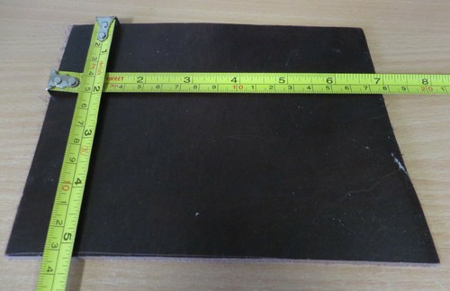 Dark brown veg tan leather - brown,