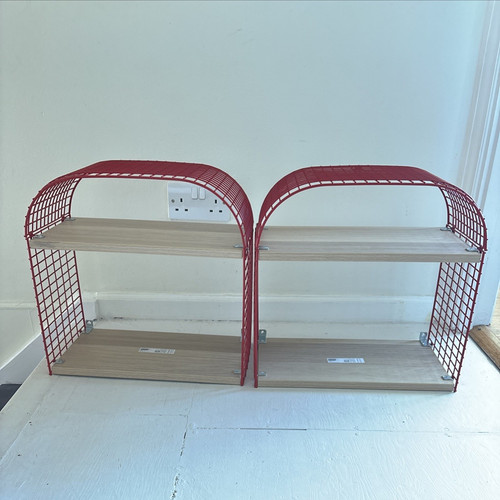 Pair ikea wall mounted red - pair,