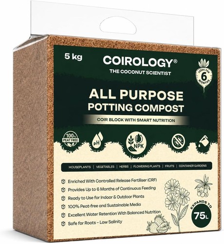 Coco coir compost - block, 5kg