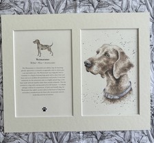 MOUNTED DOG PRINT PAGE ART