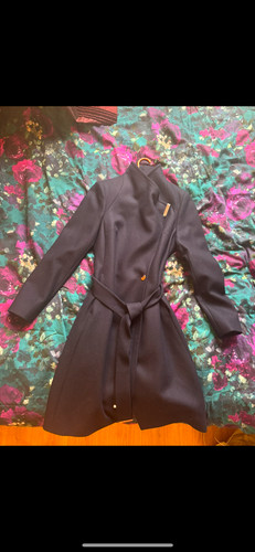 Ted baker navy blue coat - blue,