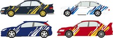 Tiger Stripe Kit - Car Decal Sticker Graphic Adhesive Set Any Make Any 2 Colours