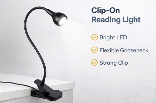 Clip desk lamp - desk, flexible