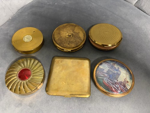 Vintage compact powder cases - powder,