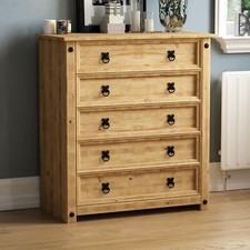 Corona Solid Pine Mexican Living Bedroom Dining Room Waxed Furniture Drawers