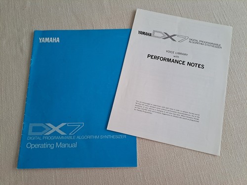 Yamaha dx7 operating manual - yamaha,