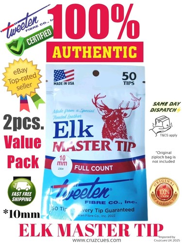 2pcs 10mm elkmaster cue tip - elkmaster,