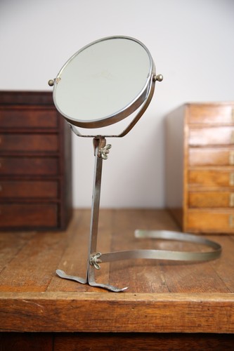 Vintage barber shaving mirror