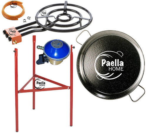 60cm enamelled paella pan - enamelled,