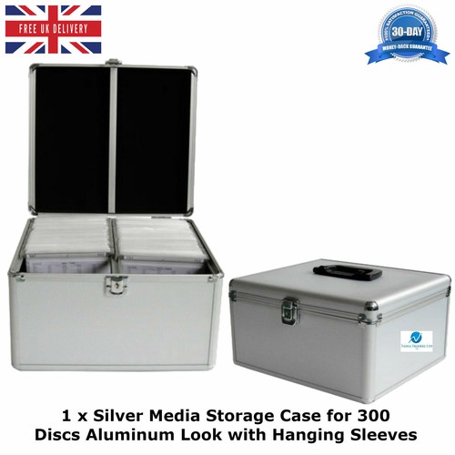 Silver media storage case - 1,