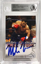 2020 Leaf Mike Tyson Signed Trading Card #SEMT5 Beckett BAS Authentic
