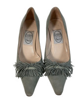 Emma Hope Grey Suede Fringe