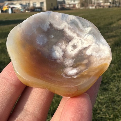 Natural sakura agate bowl - natural,