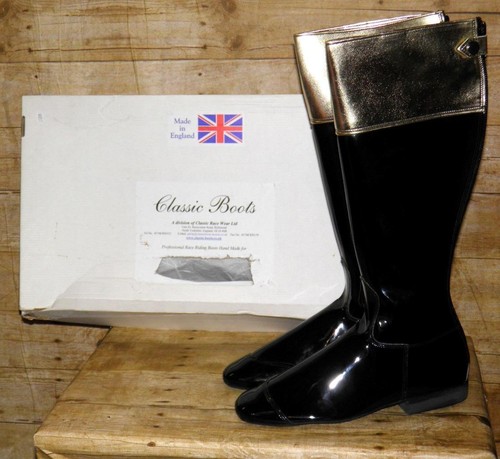 Bespoke black gold patent - bespoke, black/gold