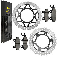 Front Rear Brake Disc Rotor W/ Pad For Kawasaki Ninja 250R EX250J 2008 2009-2012