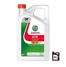 CASTROL Engine Oil GTX 5W-30 5L + MANN Oil Filter Fits Dacia Nissan Juke Renault