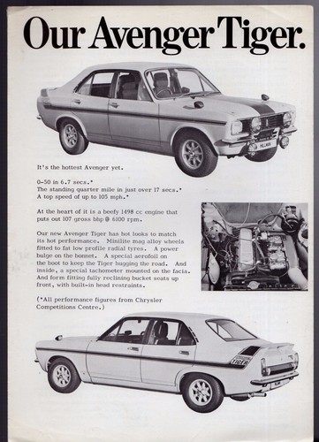 Hillman avenger tiger limited - tiger,