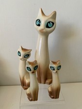 Set hornsea pottery cats - pottery,