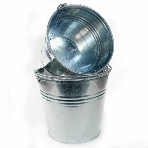 Galvanised bucket heavy - galvanised,
